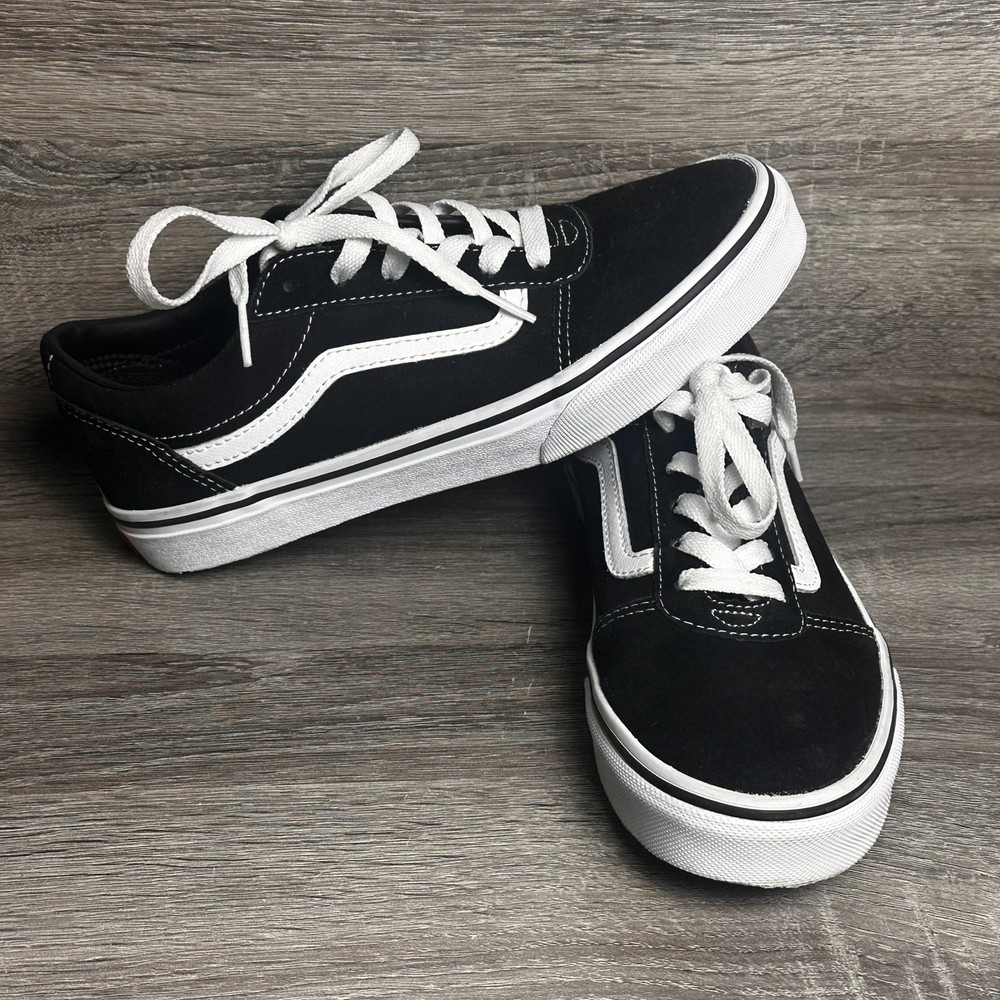 Vans Ward Low-Top Old Skool Sneakers Youth Size 5 Suede Canvas Streetwear