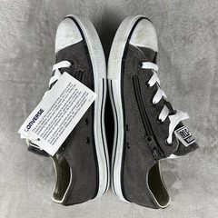 Converse Chuck Taylor All Star Shoes Junior 4 Grey Zipper Unisex Sneakers Youth