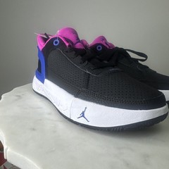 Jordan DAY1 EO Size 4.5Y / 6W Black White Pink Blue Easy Slip On Heel FQ1306 064