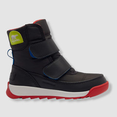$76 Sorel Unisex Toddler Black Whitney II Waterproof Insulated Boot Shoes Size 4