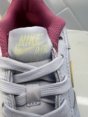 Nike Air Force 1 Size 5y Light Blue Yellow Pink Rare Colorway