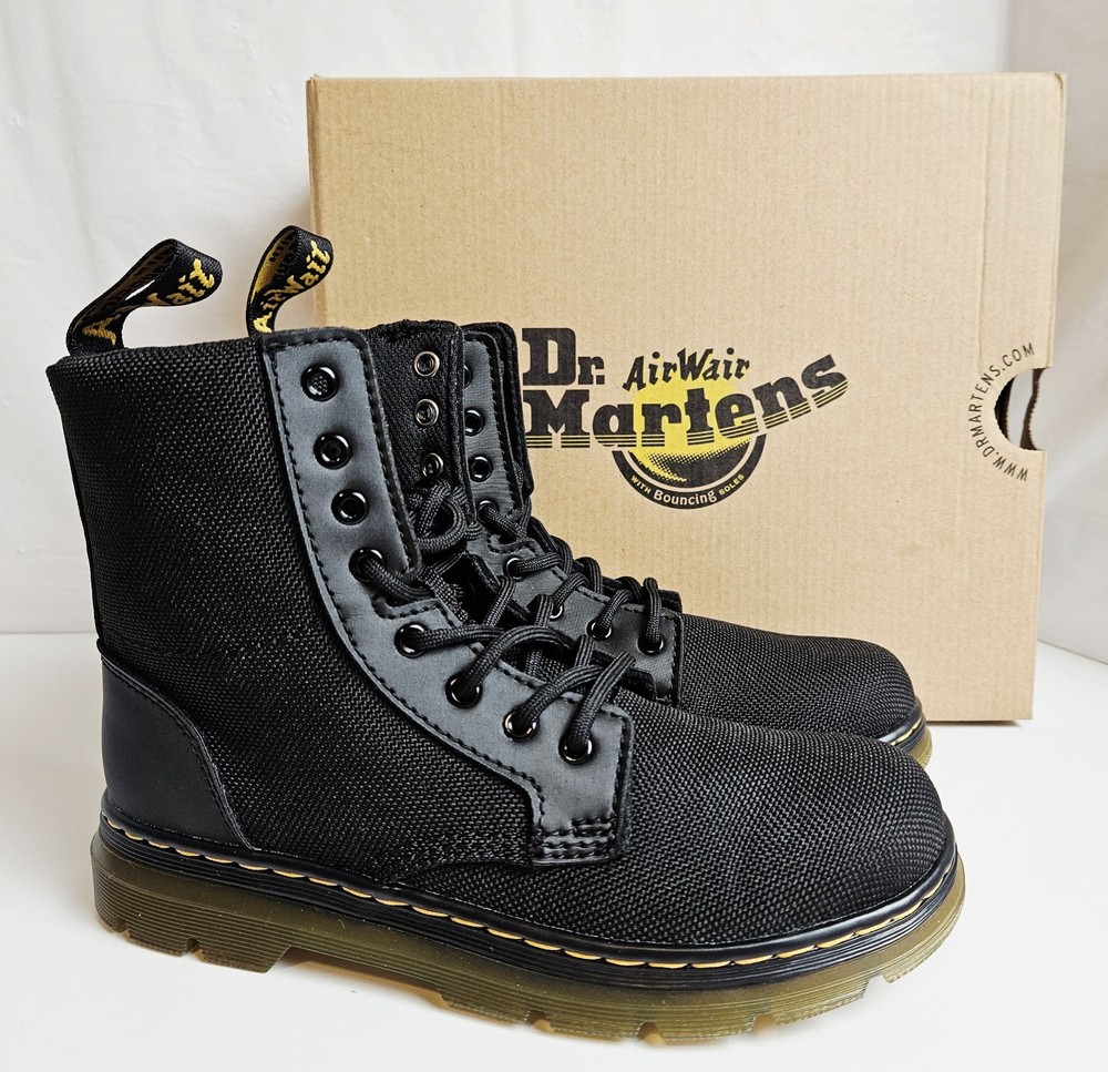 Dr. Martens Junior Combs Extra Tough Shoes Youth /Kids Size 2 Combat Black AW004