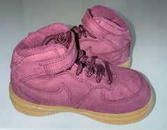 Nike Air Force 1 Mid Size 7C TD Toddler Shoes Purple/Bordeaux AH0757-600