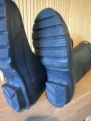 Hunter Kids Size US 5 Adjustable Back Original Rain Boots Tall Matte Navy