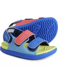 Native Frankie Toddler Strap Rubber Sandal Size 5C Blue Red Yellow Boy Girl