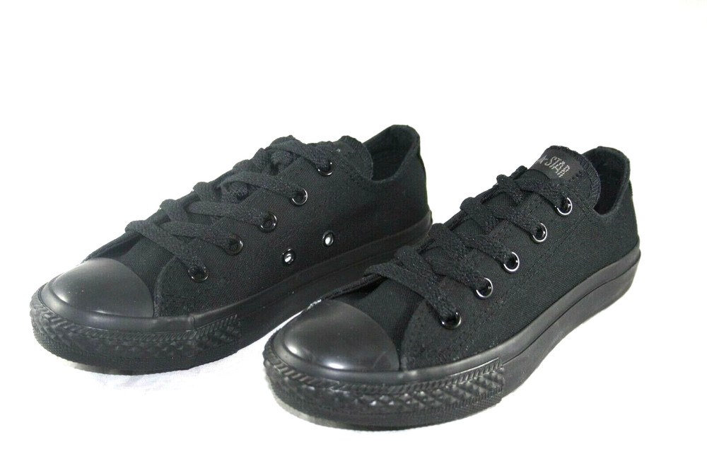 CONVERSE CHUCK TAYLOR ALL STAR 314786F BLACK MONO CANVAS CASUAL SHOE LITTLE KIDS
