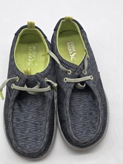 Eddie Bauer Shoes Kids Size 3 Blue Liam Moccasin Lace Up Casual Stains