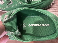 Converse All StarHook & Loop Low Top Green Sneaker Boys US Toddler 10 Preschool