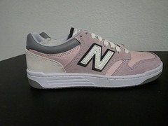 New Balance 480 Sneakers Pink Gray White Unisex Kids US 7 GSB480TH