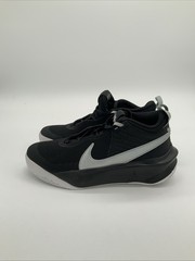 Size 5.5 (GS) – Nike Team Hustle D10 Low Black Metallic Silver CW6735 004
