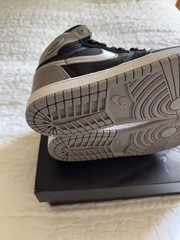 Jordan 1 Retro High OG (PS) Black/Medium Grey-White Size 13c