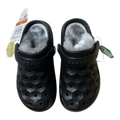 Joybees Kids Varsity Lined Clogs – Black/Charcoal C9