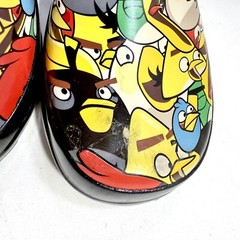 ANGRY BIRDS Unisex Kids Rubber Rain Boots sz 13 – 1 Colorful All Over Print