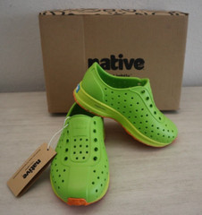 Native Kid’s Sz C9 Palm Green/Pickle Green Robbie Sugarlite Slip-On Shoes $65