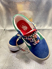 Children’s Vans Old Skool Low ‘Yacht Club’ Blue Green Yellow Size 13.5