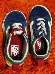 Size 8 – VANS Old Skool Low Multicolor (Red Blue Green Yellow and Sole White
