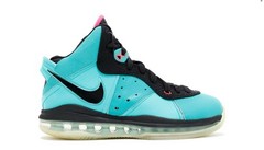 Used W/Defects Size 7Y (youth) Nike LeBron 8 South Beach (GS) 2010
