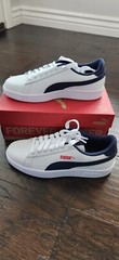 Puma junior size 5c regular, puma smash v2 L Jr. White-peacoat-red.