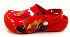 CROCS Kids‘ Size J1 Fun Lab Disney and Pixar Cars Red Clogs