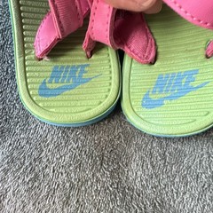 Nike Kids Pink Green Blue Sandals Size 8 US Unisex Slip On