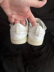 Nike Court Borough White Leather Sneakers Hook & Loop 1.5Y EU33 BQ5451-100