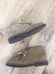 J CREW CREWCUTS KIDS‘ SUEDE MACALISTER BOOTS SHOES TAN BROWN SIZE K1 NEW 79394