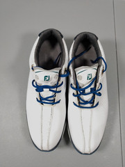 FootJoy FJ Kids Junior DNA Golf Shoes 45023 White/Navy Blue/Gray Youth Size 5M