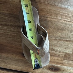 Rainbow Leather Flip Flops Kids Size 11-12 Premier Leather Beach SEE MEASUREMENT