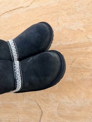 UGG Kids Tasman Ii Slipper | Black | 1019066K-BLK | Authentic Size 12