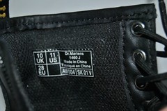 Dr. Martens 1460 J Pascal Side Zipper Boots Black Kids Size 11 US/10 UK AW004