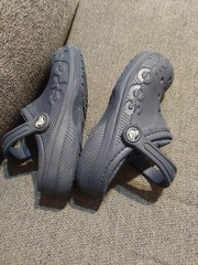 Crocs Dual Comfort Clogs Junior Big Kid 12 Faux Fur Lined Classic Blue Summer