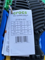 Crocs x LEGO® Creativity Clogs (kids size) 13C Black New Fast Shopping