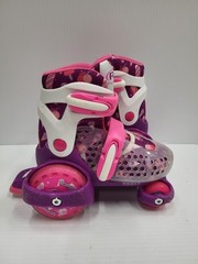 Roller Derby Roller Skates Youth Size 11-2 Pink Purple Adjustable Kids Shoes