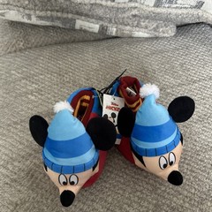 Disney Junior Mickey Mouse Toddler SIZE 9-10 Sock Top Slipper Slip Resistant