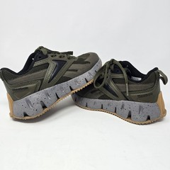 Reebok Galaxy 1 Kids Size 11 Olive Green Athletic Sneakers Gray Speckled Sole