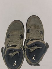 Nike Air Jordan 4 Retro Craft Medium Olive Pale Vanilla US 5Y Fb9928 200 With Bx