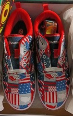 HEELYS Unisex Child Pro 20 Prints Wheeled Heel Size 7 Women’s 8 RED WHITE NAVY