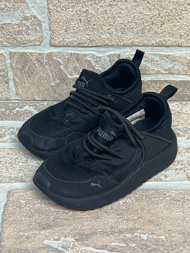 Puma Pacer Next Cage Black Slip On Sneaker Shoes Black Toddler Size 7C 366425-01