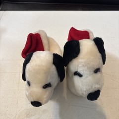 Peanuts SNOOPY Plush Pull On Slippers House Shoes Small (5-6)
