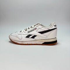 Reebok Classic White Leather Athletic Lace Up Shoes Sneakers HQ2231 Youth Size 6