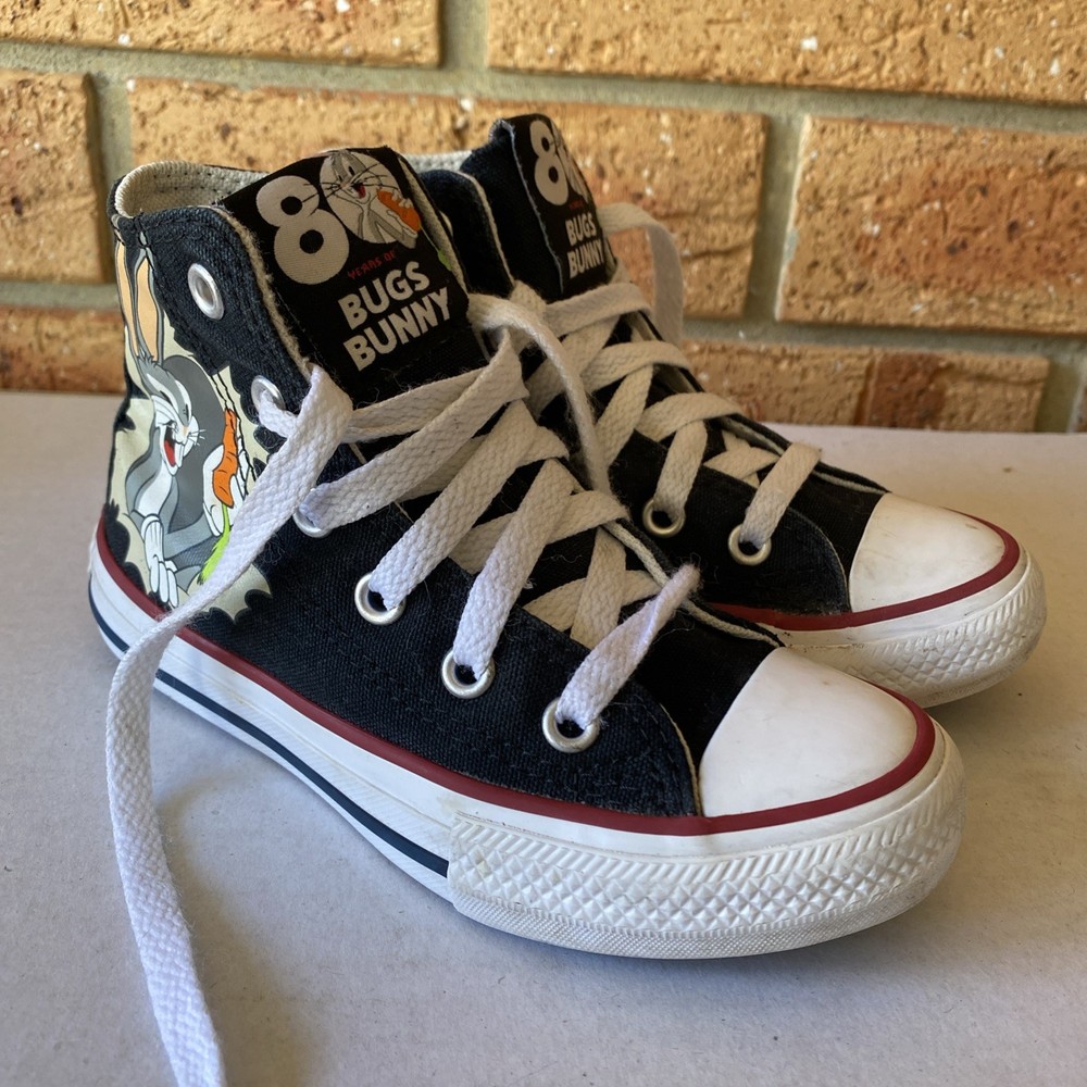 Looney Tunes x Converse Chuck Taylor All Star Hi BUGS BUNNY ‘MISCHIEF’ ~ kids 11