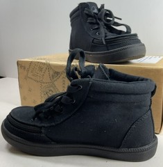 Billy Harmon High Footwear Shoes Full Zip High Top Sneaker Black Kids Size 13M