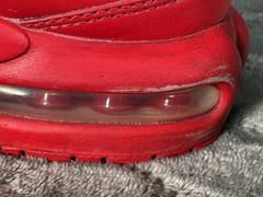Nike Air Max Plus TN Triple Red Sneakers Shoes Big Kids Size 5.5Y (CQ9748-600)