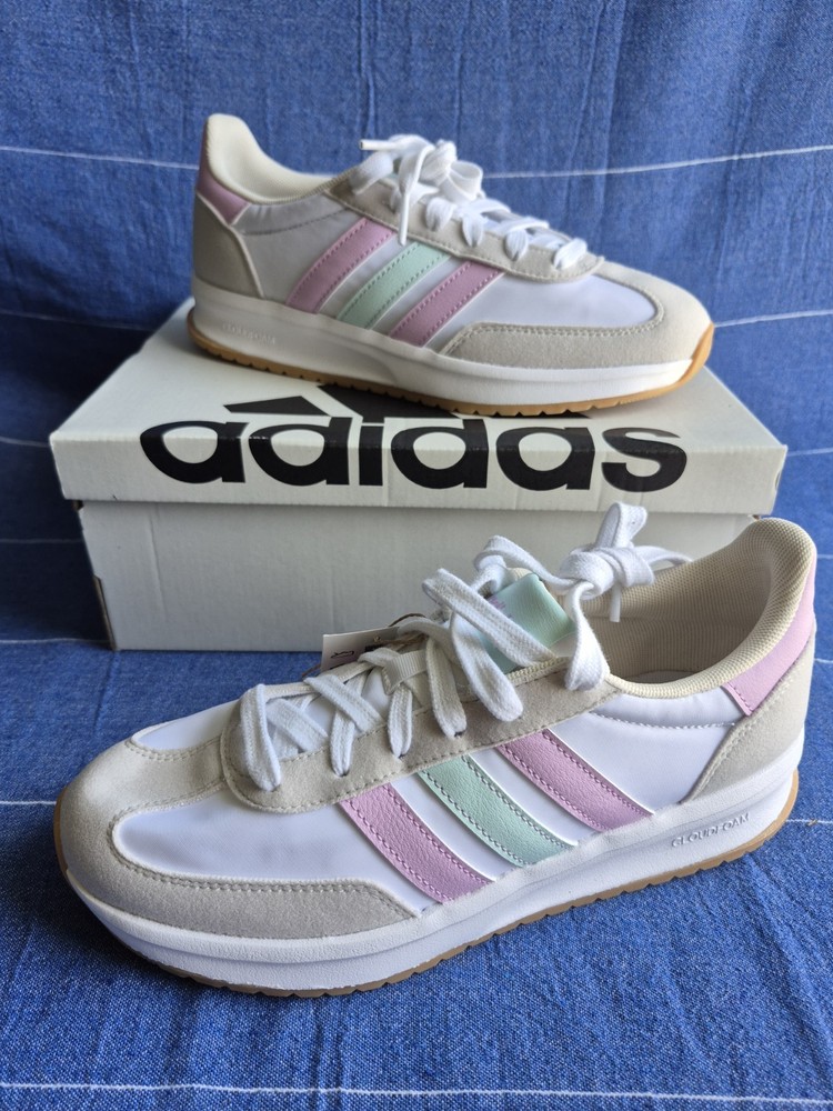ADIDAS RUN 70s 2.0 J 6 YOUTH EU 38 2/3 JI4692 WHITE LILAC MINT NIB!