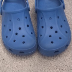 Crocs Classic Blue Unisex Kids Clog Sandals Size 3 Slip On Comfort