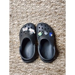 Crocs Classic Clog Little Kid Size C11 Black With Jibbitz Star Wars
