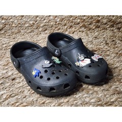 Crocs Classic Clog Little Kid Size C11 Black With Jibbitz Star Wars