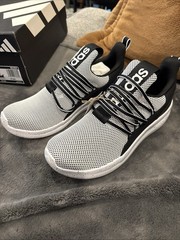 Youth Size 7 (8 womens) – Adidas Lite Racer Adapt 7.0 – Black/White (IE6384)