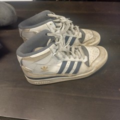 adidas Forum Mid White Grey Used Size 6.5