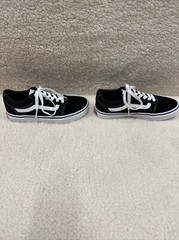 VANS Old Skool Overt Comfy Cush Black/White US Size 2 Youth Unisex NWOB NWOT